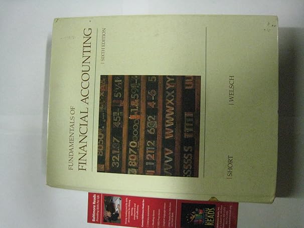 fundamentals of financial accounting 6th edition daniel g short 0256071543, 978-0256071542