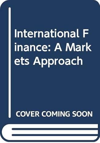 international finance a markets approach 1st edition evans john 0030989345, 978-0030989346