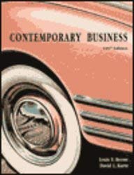 contemporary business pck edition louis e boone ,david l kurtz 0030235715, 978-0030235719