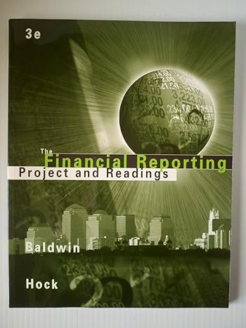 the financial reporting project and readings 3rd edition bruce a baldwin ,clayton hock 0324125801,