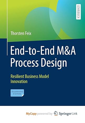end to end manda process design resilient business model innovation 1st edition thorsten feix 3658302909,