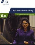 corporate finance and equity cfa program curriculum level 1 3 level 1st 2006th edition cfa institute