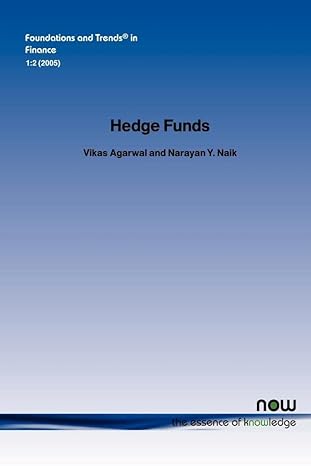 hedge funds in finance 1st edition vikas agarwal ,narayan y naik ,haim mendelson ph d 1933019174,