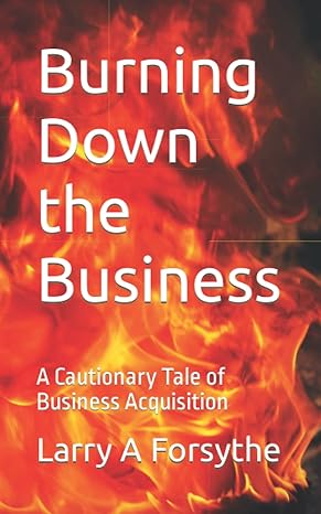 burning down the business a cautionary tale of business acquisition 1st edition larry a forsythe b09lgtry94,