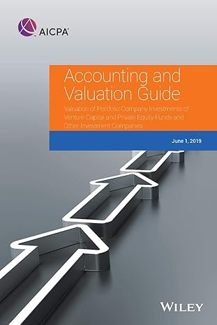 accounting and valuation guide valuation of portfolio company investments of venture capital and private