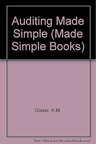 auditing made simple 1st edition k m glaser 0750608633, 978-0750608633