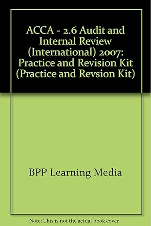 acca 2 6 audit and internal review 1st edition  0751733512, 978-0751733518