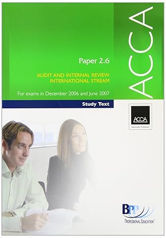 acca paper 2 6 audit and internal review 1st edition  0751726796, 978-0751726794