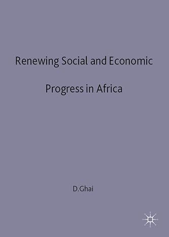 renewing social and economic progress in africa 2000th edition d ghai 0333779118, 978-0333779118