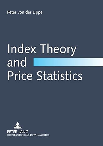 index theory and price statistics new edition peter von der lippe 3631563175, 978-3631563175