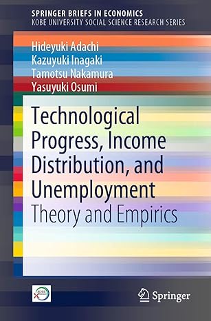 technological progress income distribution and unemployment theory and empirics 1st edition hideyuki adachi