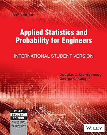 applied statistics and probability for engineers isv 6th edition douglas c montgomery et al 8126562943,