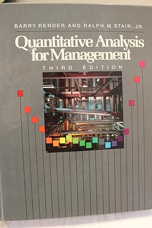 quantitative analysis for management 3rd edition ralph m , render stair 0205114105, 978-0205114108