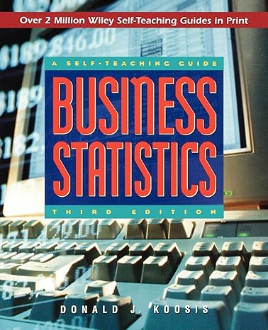 business statistics a self teaching guide 3rd edition donald j koosis 0471162612, 978-0471162612