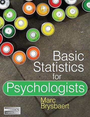 basic statistics for psychologists 1st edition marc brysbaert 0230275427, 978-0230275423