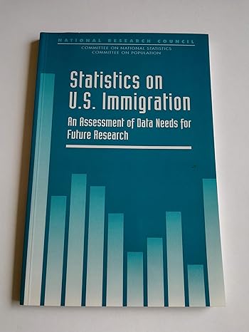 statistics on u s immigration an assessment of data needs for future research 1st edition national research