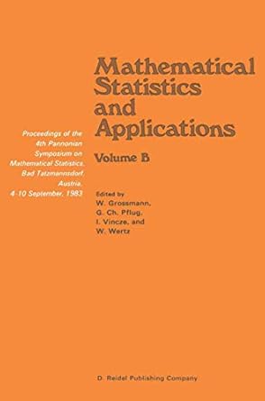 mathematical statistics and applications proceedings of the 4th pannonian symposium on mathematical