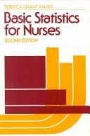 basic statistics for nurses 2nd edition rebecca grant knapp 0471875635, 978-0471875635