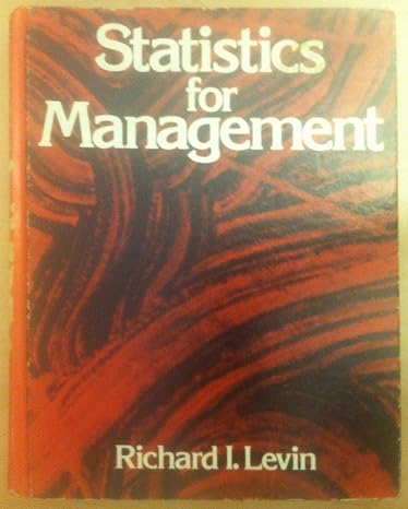 statistics for management 1st edition richard i levin 0138453055, 978-0138453053