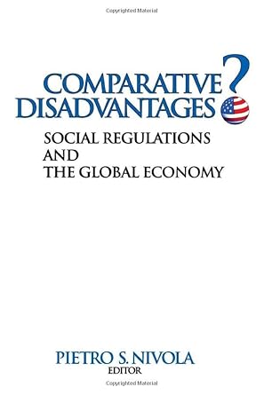 comparative disadvantages social regulations and the global economy 1st edition pietro s nivola 0815760868,