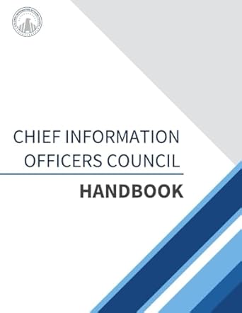 chief information officers council handbook 1st edition u s chief information officers b0cp8lwvxw,