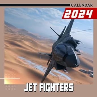 jet fighters calendar 2024 vehicle calendar 12 month 2024 monthly/weekly bonus 6 months 2025 giftable 2024