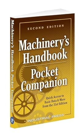 machinerys handbook pocket companion quick access to basic data and more from the 2nd edition richard