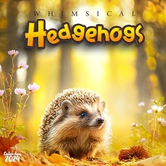 hedgehog harmony 2024 calendar of whimsical moments a year of adorable hedgehog antics and garden serenity