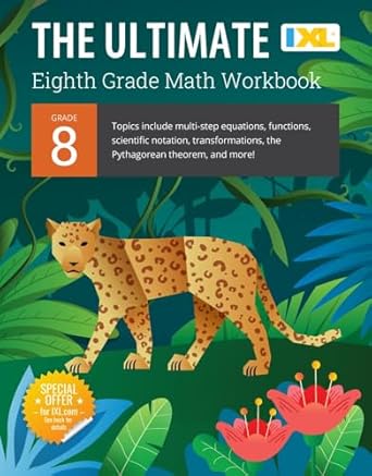 ixl ultimate grade 8 math workbook algebra prep geometry multi step equations functions scientific notation