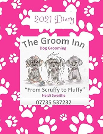 2021 diary appointment diary to record all your dog walking times and client details day to a page with