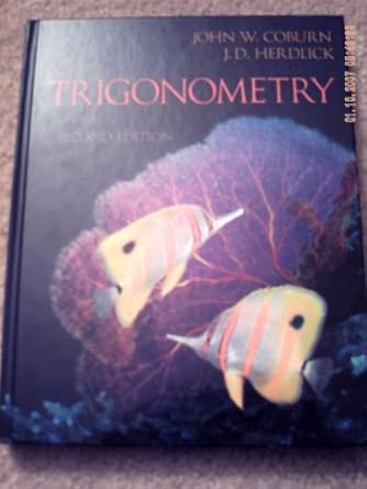 trigonometry 2nd edition john w coburn 0073519480, 978-0073519487