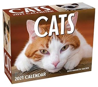 cats 2021 mini day to day calendar 1st edition andrews mcmeel publishing 1524857009, 978-1524857004