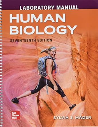 lab manual for human biology 17th edition sylvia mader 1264407548, 978-1264407545