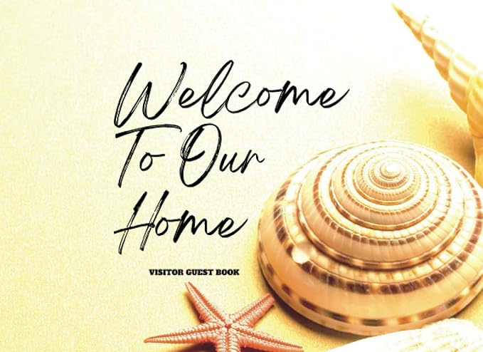 beach themed guest book for vacation home 8 25 x 6 airbnb vrbo homeaway vacation rentals visitors 1st edition