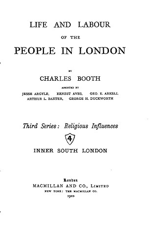 life and labour of the people in london 1st edition charles booth 1535026189, 978-1535026185