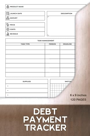 debt payment tracker keep track of your payments and see your progress 1st edition sbep creation b0bbjtnp11