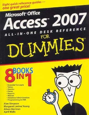 access 2007 all in one desk reference for dummies 1st edition alan simpson ,margaret levine young ,alison