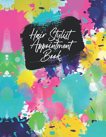 hair stylist appointment book undated beautician scheduling planner gift idea for hair dresser 1st edition