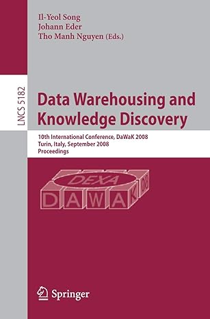 data warehousing and knowledge discovery 10th international conference dawak 2008 turin italy september 1 5