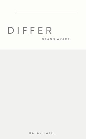 differ stand apart 1st edition kalay b patel b0bgnf74rd, 979-8355479138