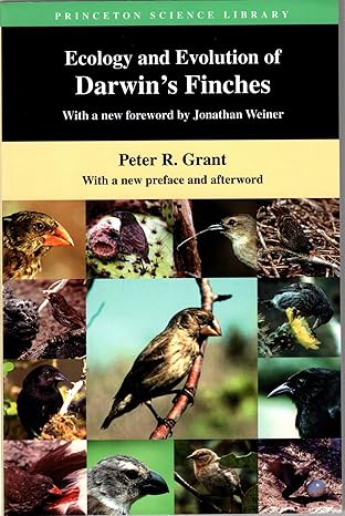 ecology and evolution of darwins finches 1st edition peter r grant ,jonathan weiner 0691048665, 978-0691048666