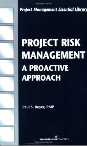 project risk management a proactive approach 1st edition paul s royer 1567261396, 978-1567261394