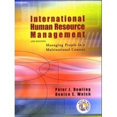 international human resource management by dowling peter j welch denice e paperback 4th edition peter j