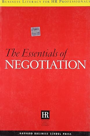 the essentials of negotiation 1st edition harvard business school press ,the society for human resource