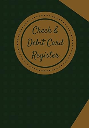 check and debit card register checkbook register/transaction register gjr edition tashena ebanks 1542930790,