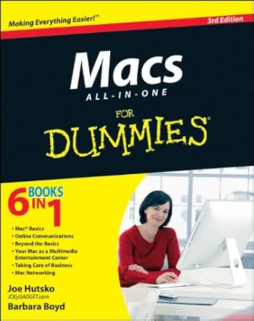 macs all in one for dummies 1st edition joe hutsko ,barbara boyd 111812961x, 978-1118129616