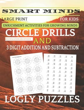 smart minds circle drillss multiplication and division and 3 digit addition and subtraction variety activity