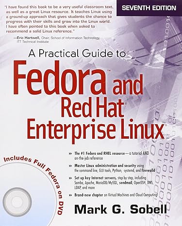 practical guide to fedora and red hat enterprise linux a 7th edition mark sobell 0133477436, 978-0133477436