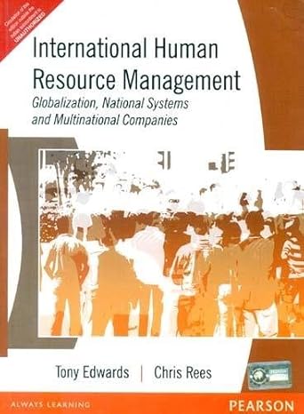 international human resource management globalization national systems and multinational companies 1st