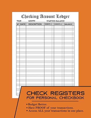 check registers for personal checkbook budget better have proof of all your transactions access all your